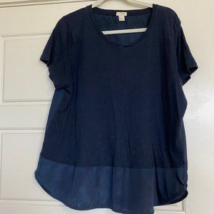 J Crew navy short sleeve tee